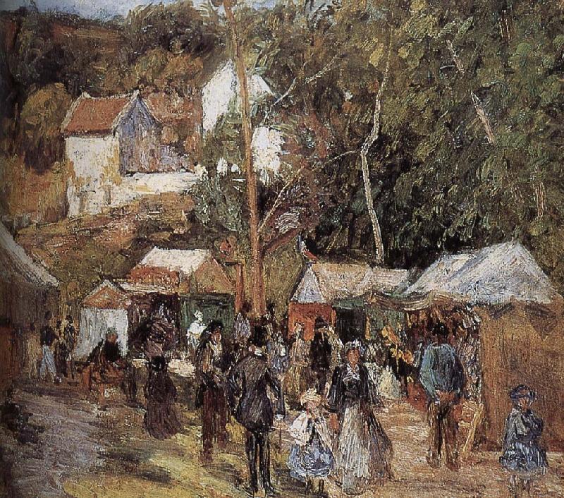 Camille Pissarro Metaponto market near Watts Norge oil painting art